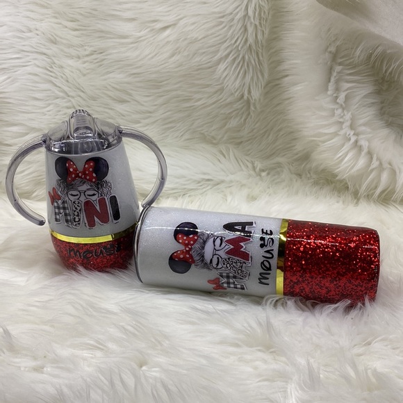 MINNIE MOUSE EARS Custom Glitter Tumbler - Picture 3 of 12